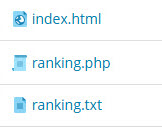 Highscore Ranking